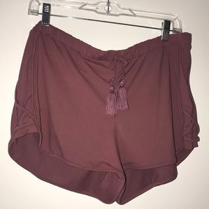 Mauve loose shorts